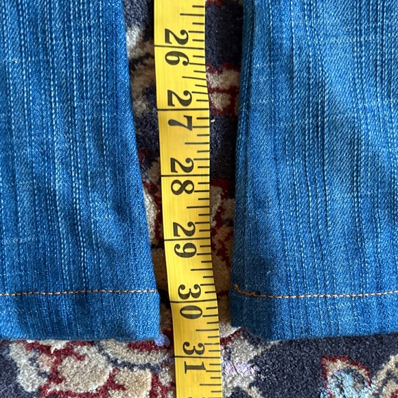 Frankie B. Vintage Rare Y2K Low Rise Blue Flare Jeans - Picture 14 of 16